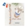 Attache tétine personnalisée et hochet Renne